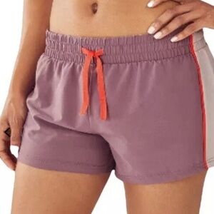 Fabletics Women's Marley Training Shorts Purple Sz 3X Mesh-Panel Workout Running
